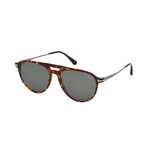 Men's Carlo Sunglasses // Havana + Green