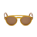 Men's Clint Sunglasses // Yellow + Brown