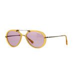 Men's Aaron Sunglasses // Shiny Yellow + Violet