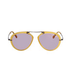 Men's Aaron Sunglasses // Shiny Yellow + Violet