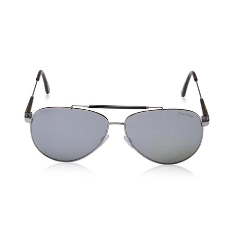 Men's Rick Sunglasses // Silver + Green