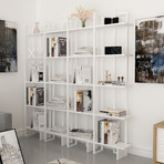 Alice Corner Bookcase (White)