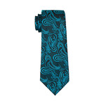 Leonardo Silk Dress Tie // Teal