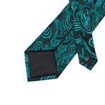 Leonardo Silk Dress Tie // Teal