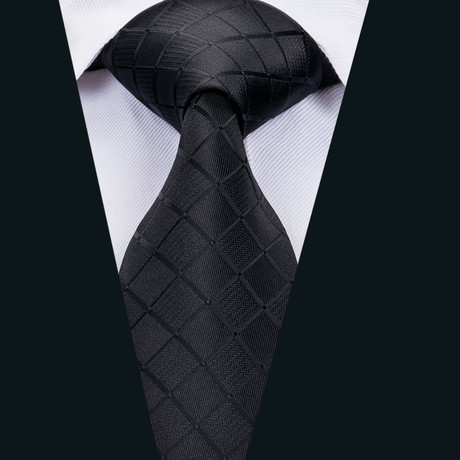 Mattia Silk Dress Tie // Black