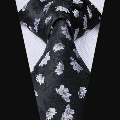 Jace Silk Dress Tie // Black