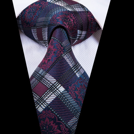 Kyril Silk Dress Tie // Burgundy