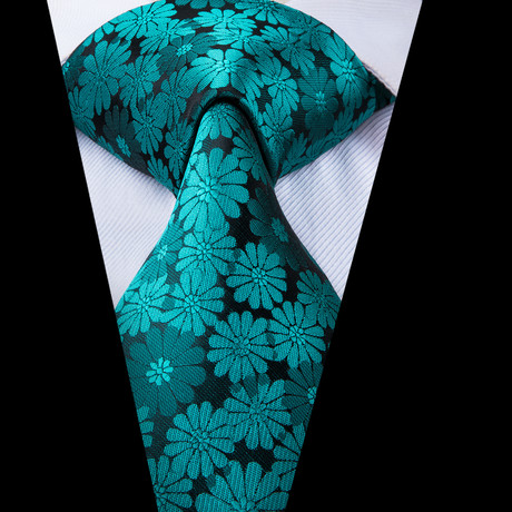 Gabriele Silk Dress Tie // Teal