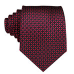 Magus Silk Dress Tie // Red + Black