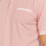 Evan Polo Button Up Shirt // Apricot (Small)