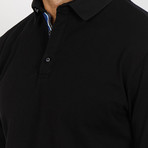 Ayden Polo Button Up Shirt // Coal Black (Small)