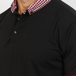Carson Polo Button Up Shirt // Charcoal Black (Small)