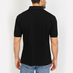 Ayden Polo Button Up Shirt // Coal Black (Small)