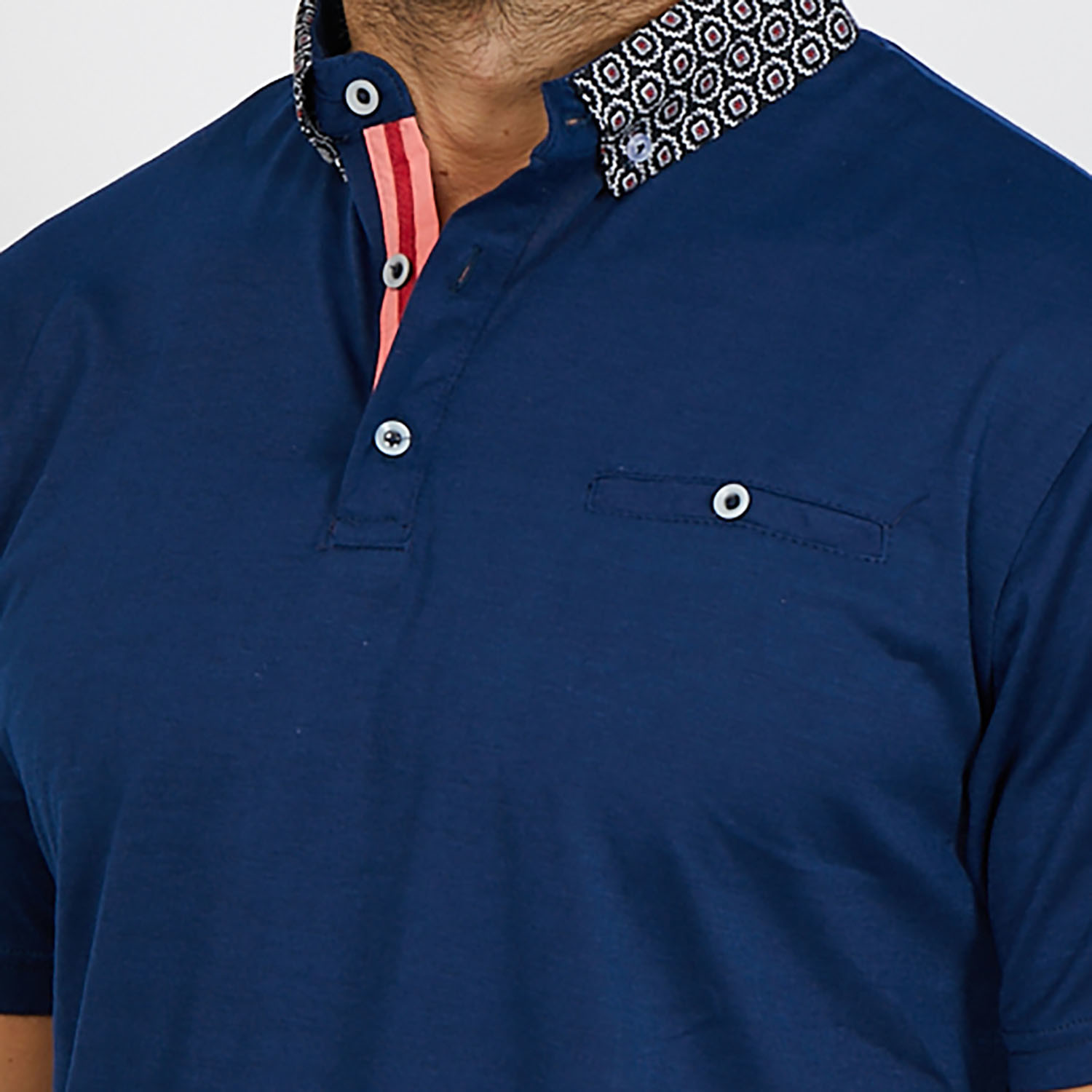Ezekiel Polo Button Up Shirt // Sax Blue (X-Large) - Blanc - Touch of ...