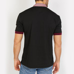 Carson Polo Button Up Shirt // Charcoal Black (Small)