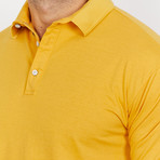 Chase Polo Button Up Shirt // Mustard (Small)