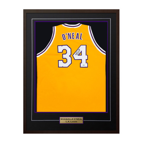 Shaquille O'Neal Los Angeles Lakers Autographed Custom Basketball Jersey: SS COA