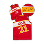 Dominique Wilkins Atlanta Hawks Autographed Custom Basketball Jersey