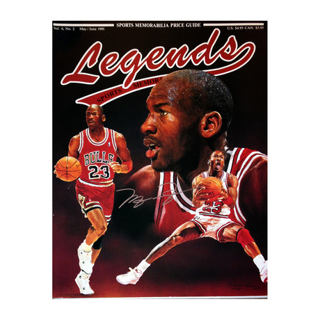 Autographed Michael Jordan Magazine // Chicago Bulls
