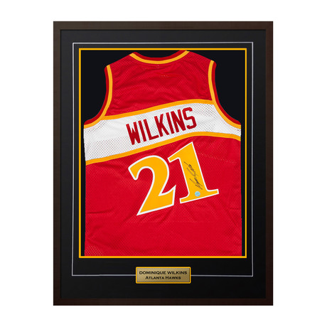 Autograph Authentic // Dominique Wilkins Atlanta Hawks Autographed Custom Basketball Jersey