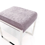 Luxe Collection // Velvet Stool (Gray)