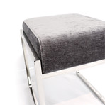 Luxe Collection // Velvet Stool (Gray)