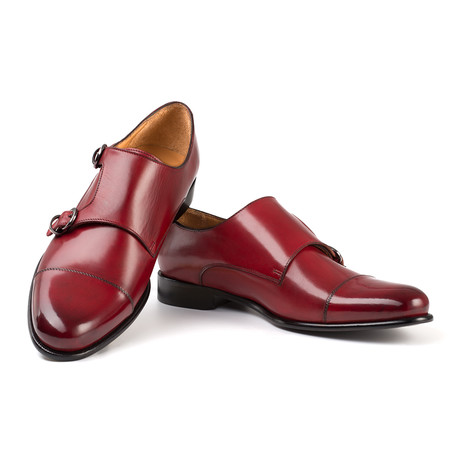 Gaudi Monk Strap Shoe // Red (UK: 7)