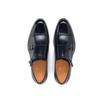 Gaudi Monk Strap Shoe // Blue (UK: 9)