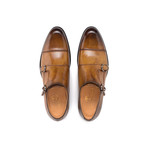 Gaudi Monk Strap Shoe // Chestnut (UK: 8)