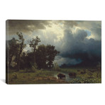 Buffalo Trail: The Impending Storm, 1869 // Albert Bierstadt (12"W x 18"H x 0.75"D)