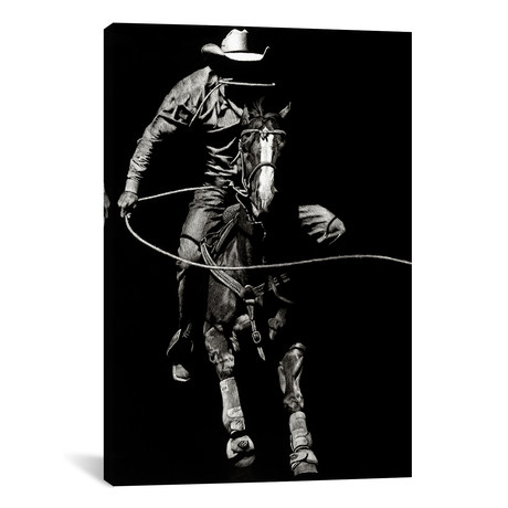 Scratchboard Rodeo VIII // Julie T. Chapman (18"W x 12"H x 0.75"D)