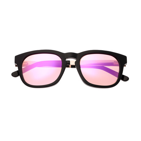 Twinbow Polarized Sunglasses (Burgundy Frame + Gold Lens)