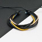 Cody Bracelet // Black + Blue + Yellow