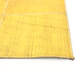 ECARPETGALLERY Cowhide Patchwork // Gold Rug // 5'0" x 8'0"