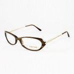 Women's FT5134V Optical Frames // Striped Brown