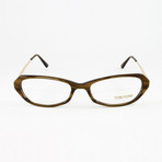 Women's FT5134V Optical Frames // Striped Brown