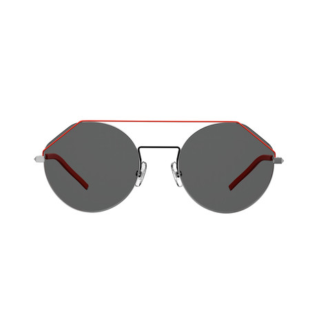 Fendi Men's Sunglasses // Plladium + Gray Blue