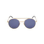 Fendi // Unisex Sunglasses // Rose Gold + Blue