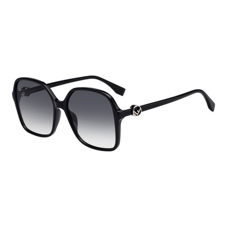 Fendi // Women's Sunglasses // Black + Dark Gray Gradient