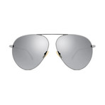 Fendi Men's Sunglasses // Ruthenium + Black II