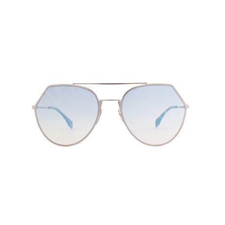 Fendi Women's Sunglasses // Silver + Blue