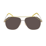 Fendi Men's Sunglasses // Gold + Gray Blue