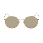 Fendi Men's Sunglasses // Gold + Brown Gold