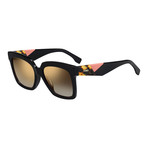 Fendi Women's Sunglasses // Black + Gold Brown