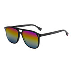 Fendi Men's Sunglasses // Black + Multicolor Mirror