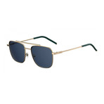 Fendi Men's Sunglasses // Rose Gold + Blue II