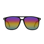 Fendi Men's Sunglasses // Black + Multicolor Mirror