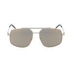 Fendi Men's Sunglasses // Gold + Gray Bronze Mirror