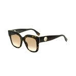 Fendi // Women's Sunglasses // Dark Havana + Brown Pink Gradient