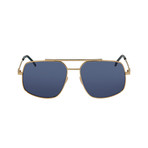 Fendi Men's Sunglasses // Rose Gold + Blue